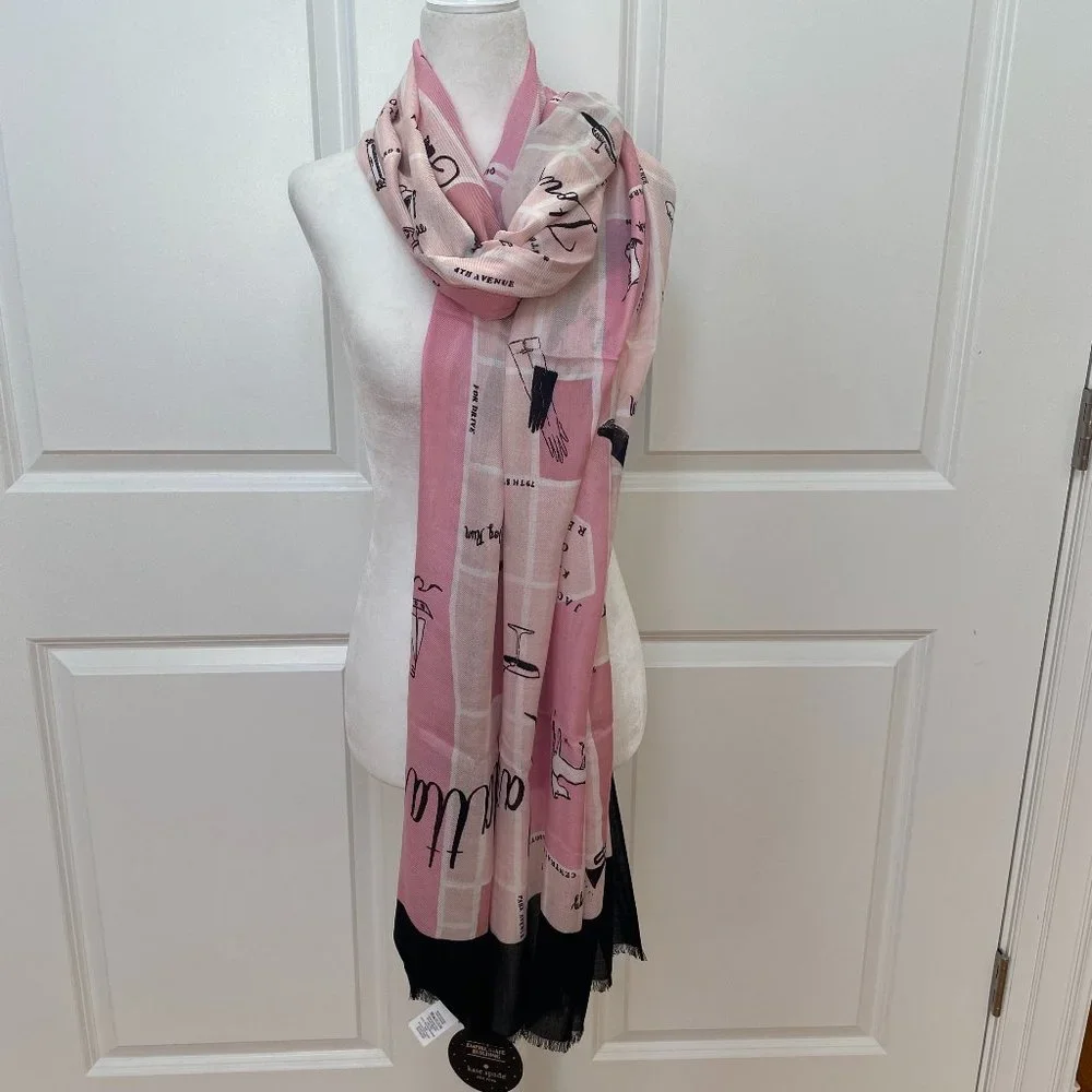 Manhattan Map Oblong Scarf from KATE SPADE NEW YORK - Picture 2 of 9